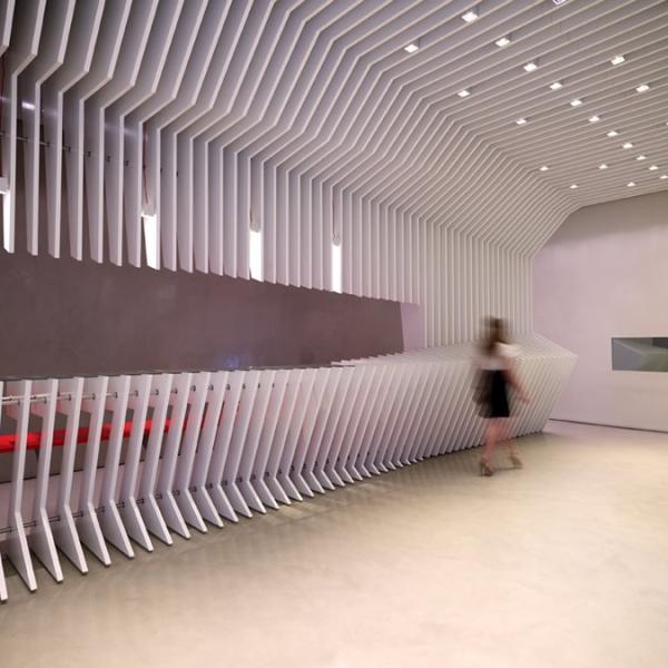 Lobby design for a shipping company