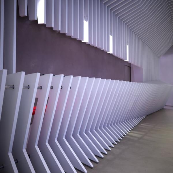 Lobby design for a shipping company