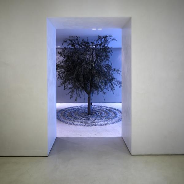 Lobby design for a shipping company