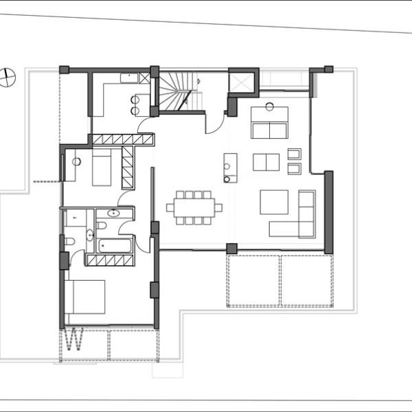 Two storey addition in a house in Palaio Psichiko